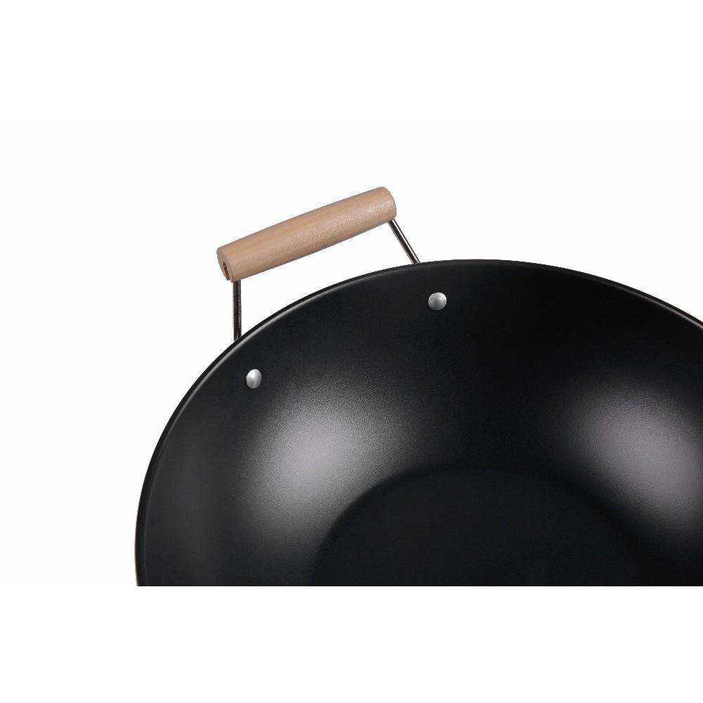 Carbon Steel Wok Non-Stick Easy Clean Hand Wash Recommended