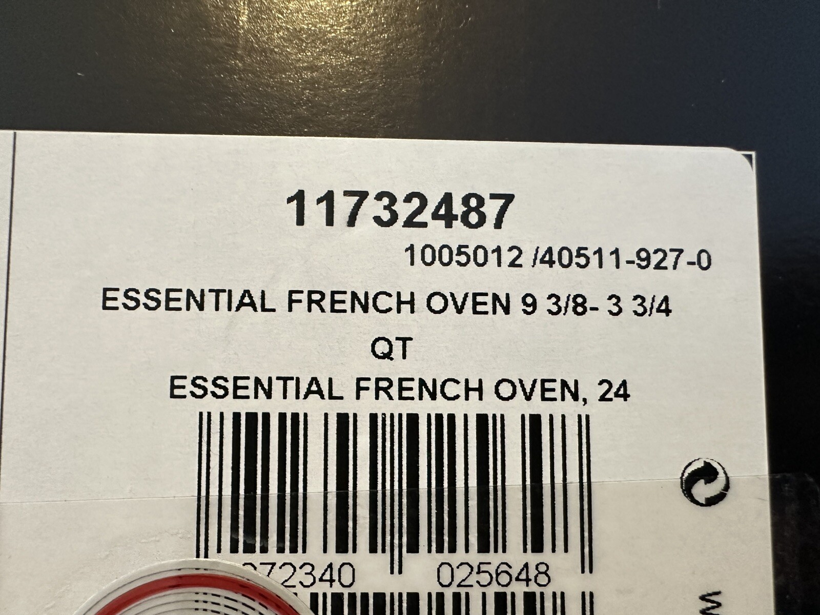 NIB STAUB The Essential French Oven Cast Iron 3.6l/24cm Grenadine Enameled