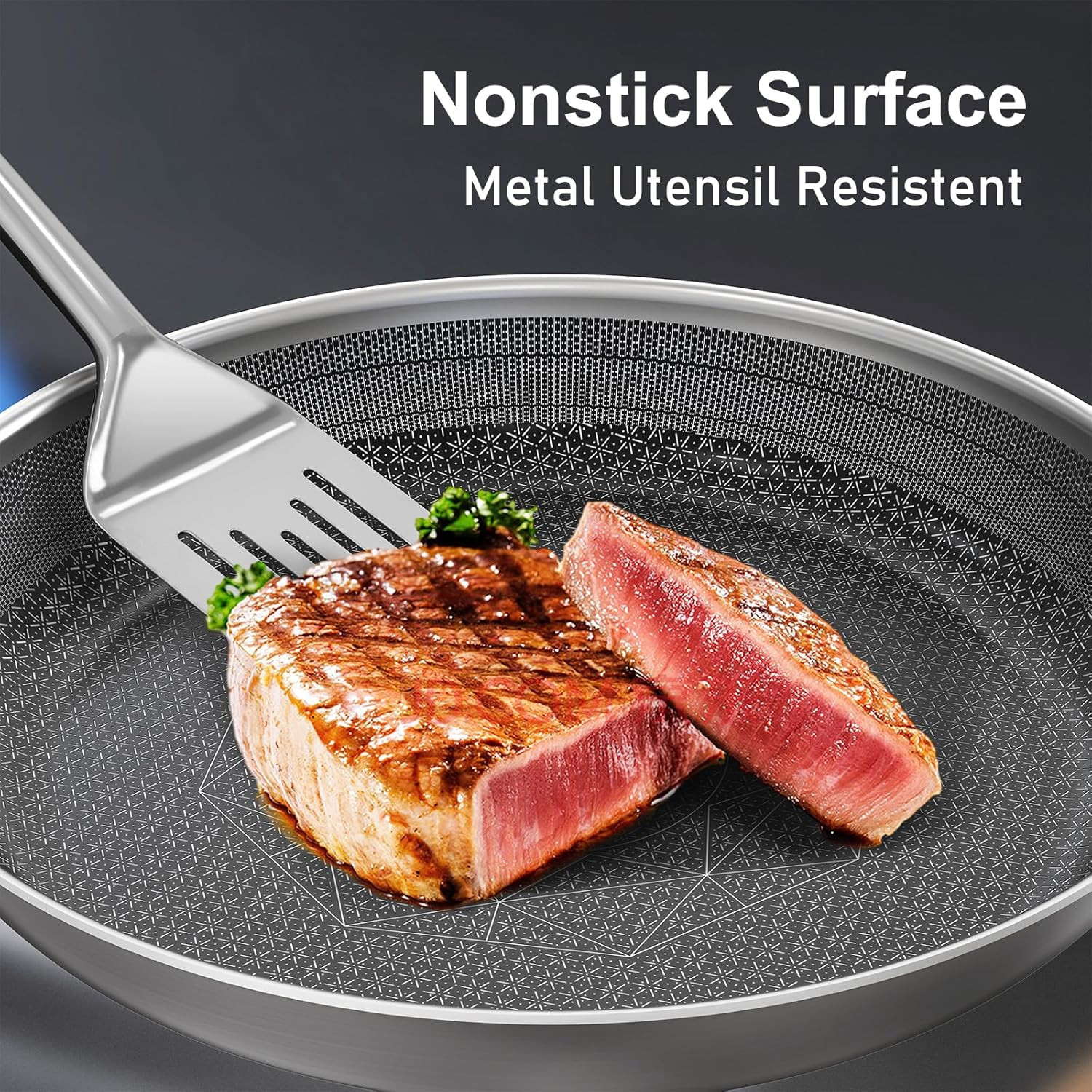 Stainless Steel 7PCS Cookware Set, Non-Toxic, Induction, Dishwasher Safe