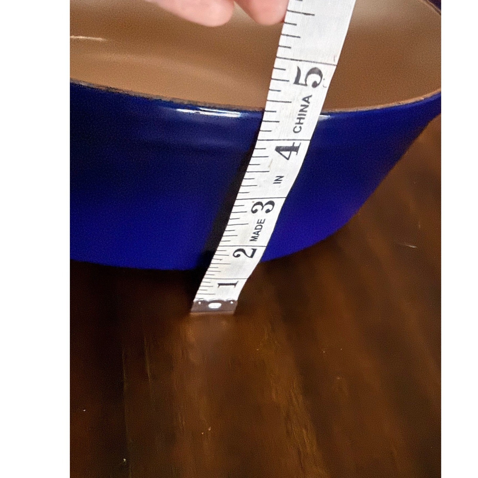 Le Creuset Blue Enameled Cast Iron 2-in-1 Oval Dutch Oven with Grill Pan Lid 28