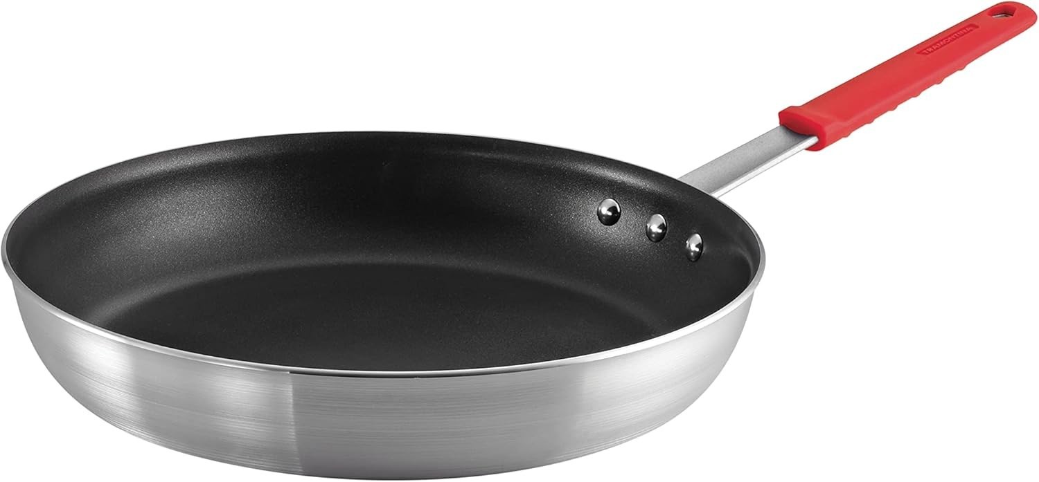Professional 14-Inch Non Stick Extra Large Frying Pan, Heavy-Gauge Aluminum S…