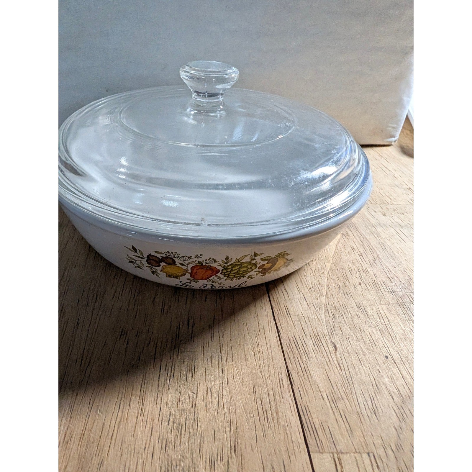 Vintage Corning Ware Spice Life 6.5 Inch Skillet P-83-B with Glass Lid le persil