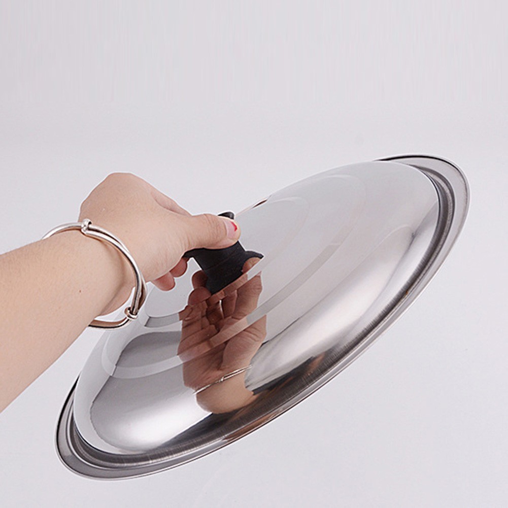 Stainless Steel Lid Round 32/34/36/38/40cm Kitchen Cooking Acceessories