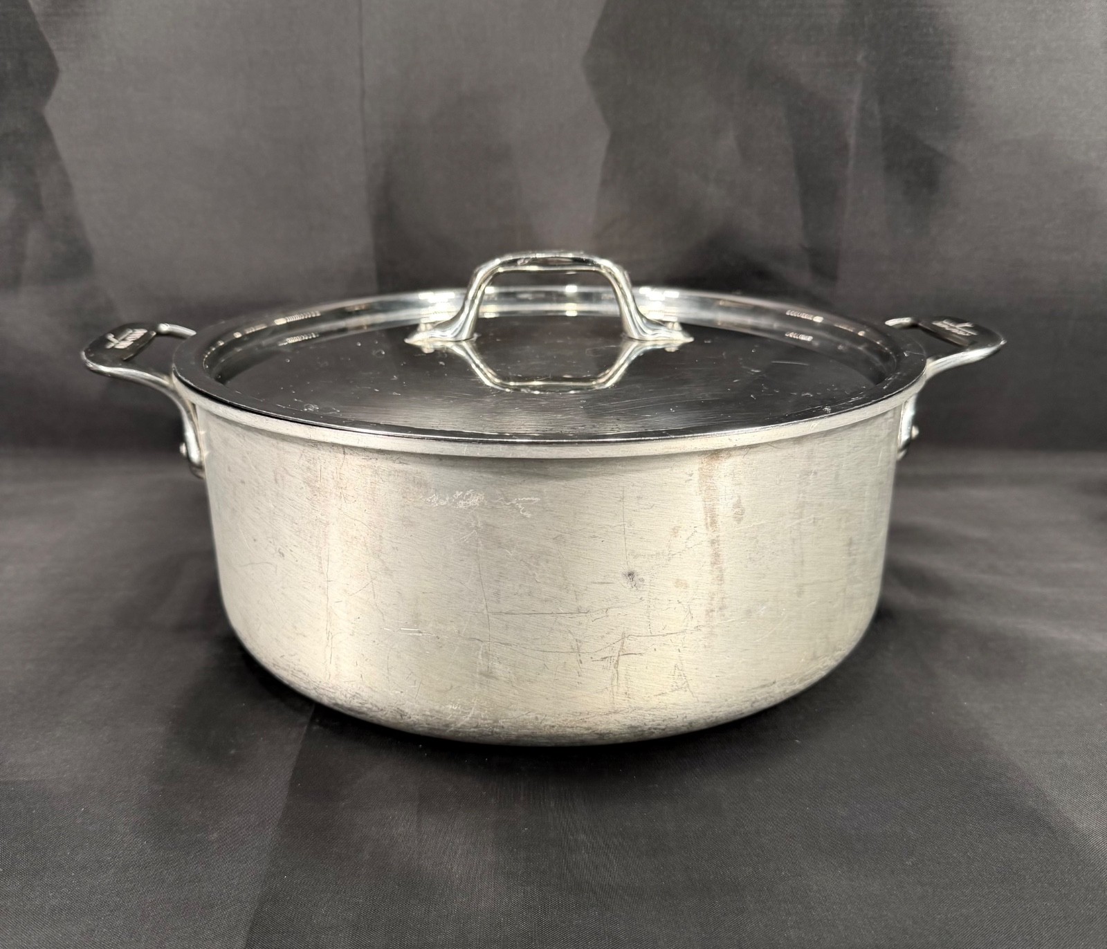 Vintage All Clad Master Chef2 Stockpot 6 Qt. Stainless Steel w/Lid – Made in USA