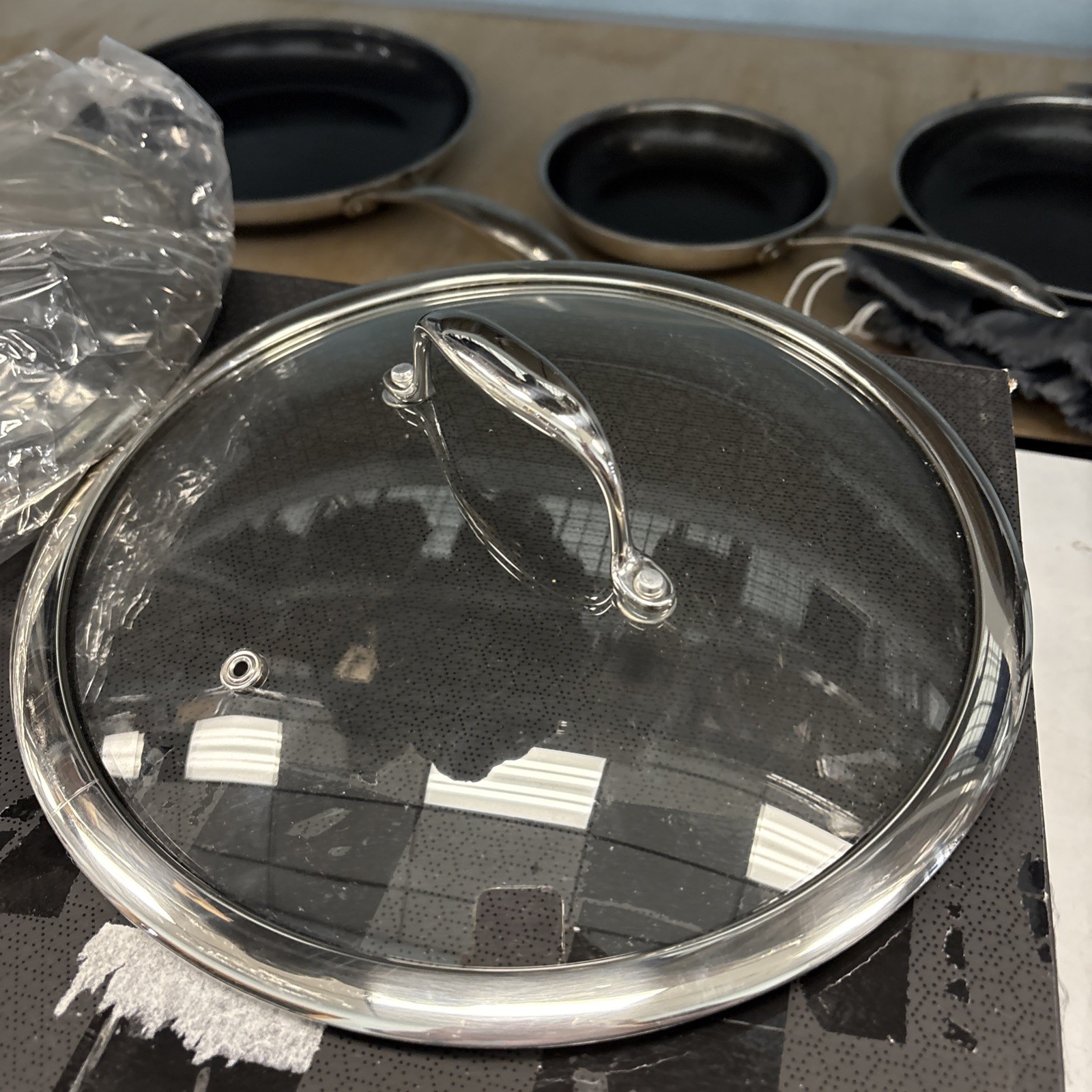 HexClad HC7 Hybrid Commercial Cookware – 7 Pieces