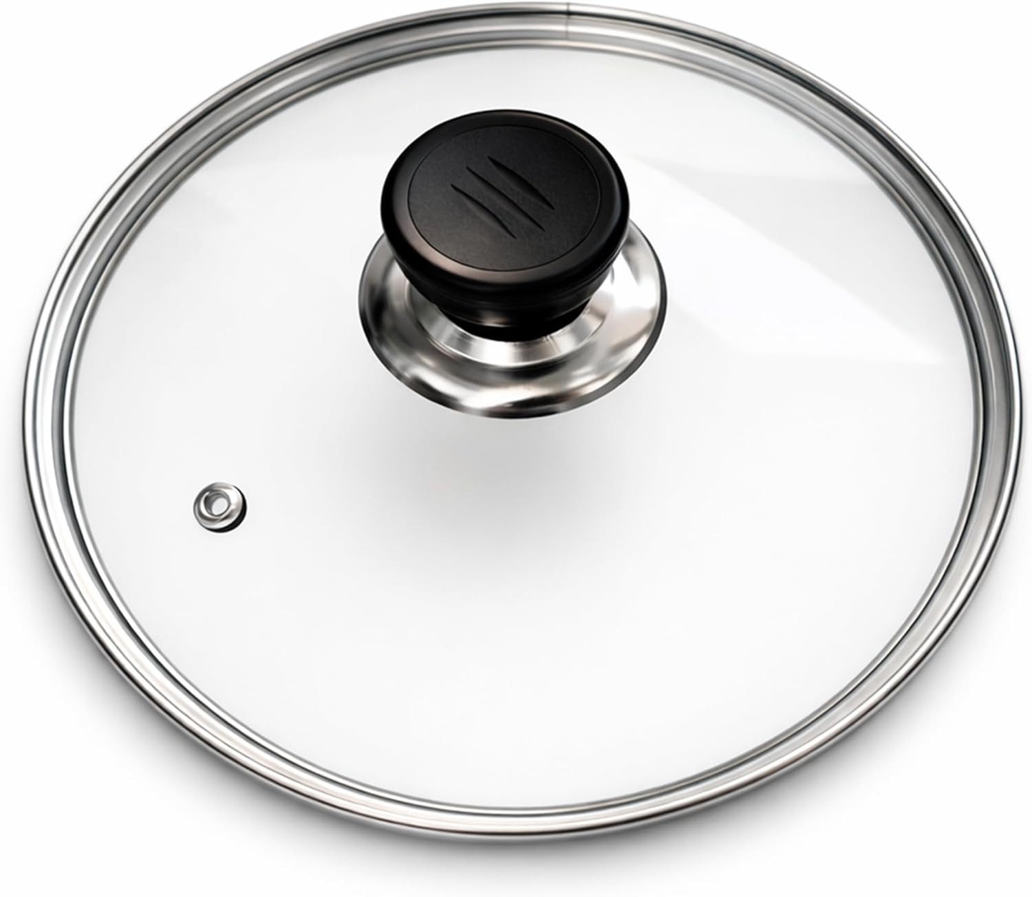 8 Inch Glass Lid for Frying Pan – Tempered Transparent Pot Lid with Stainless St