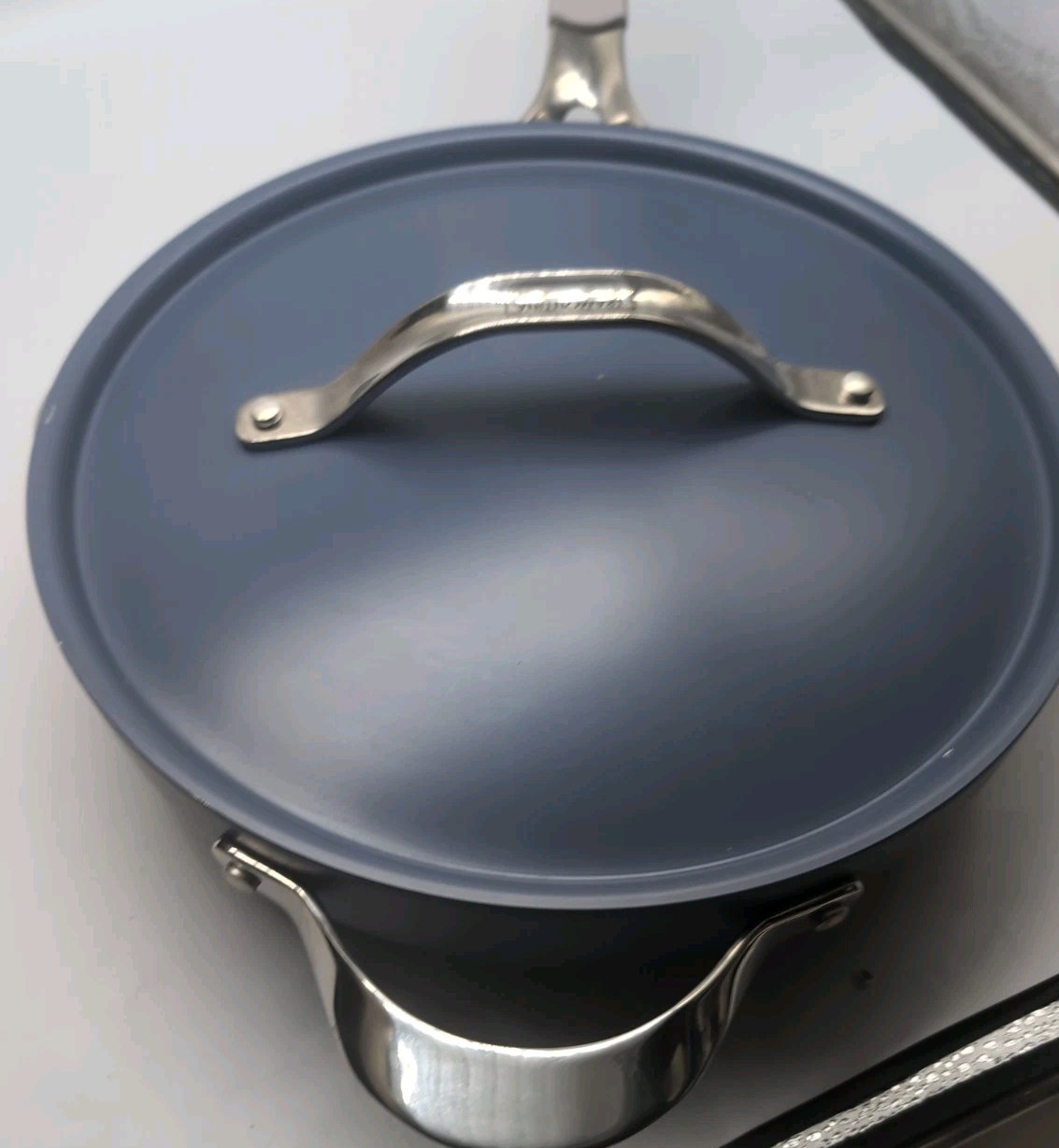 Tramontina 5-Quart All-In-One Ceramic Non-Stick Pan, Cold Forged Aluminium Blue