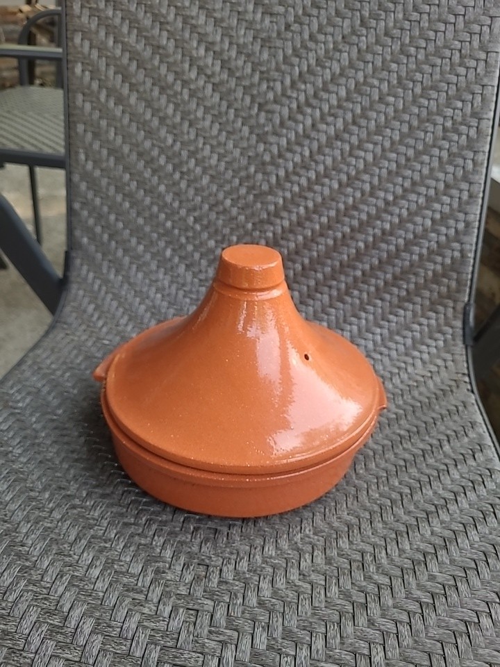 Sur La Table Terra Cotta Tagine Glazed Ceramic 8.5 Inch Brown Out Box Portugal