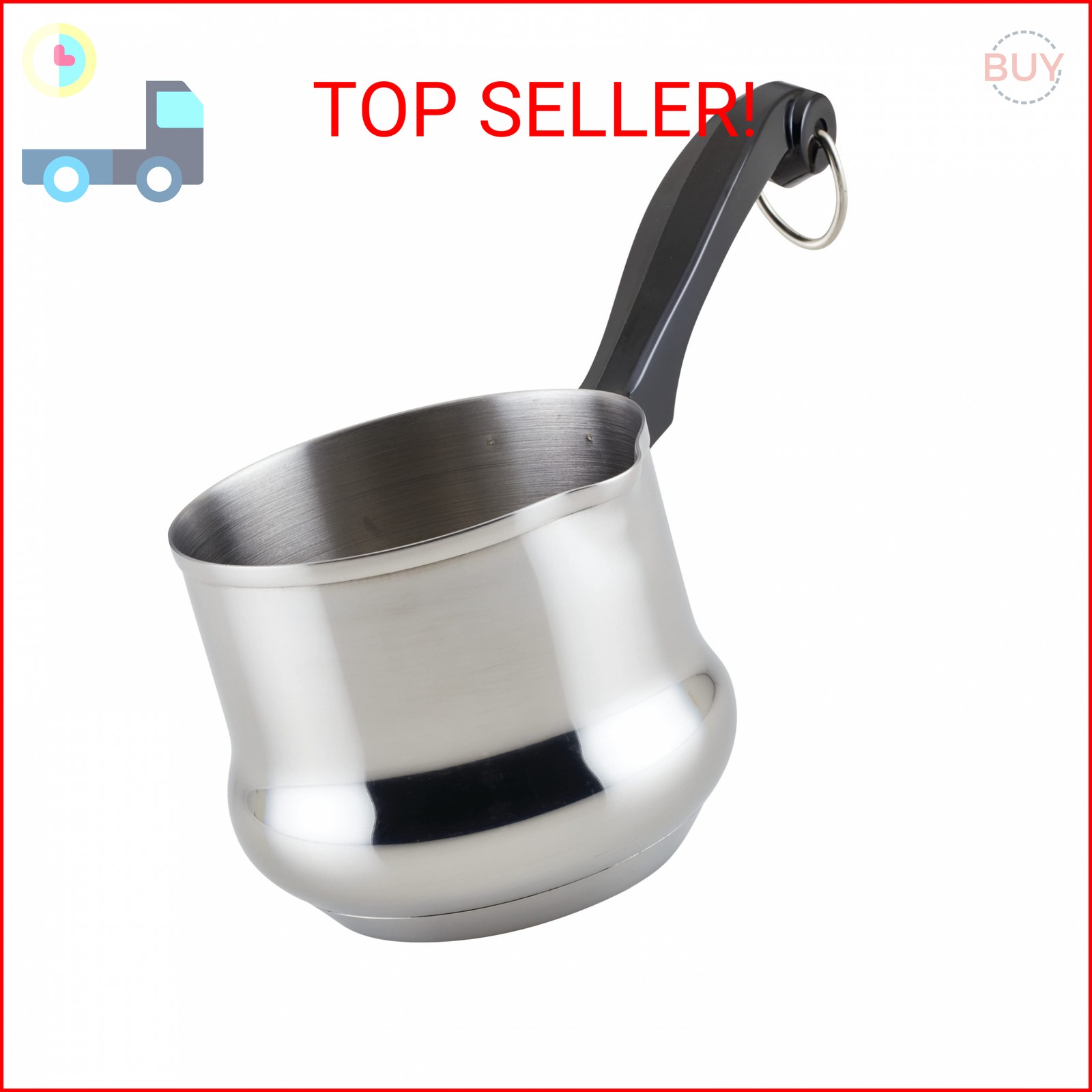 Farberware Classic Series Stainless Steel Butter Warmer, Melting Pot, Milk Warme