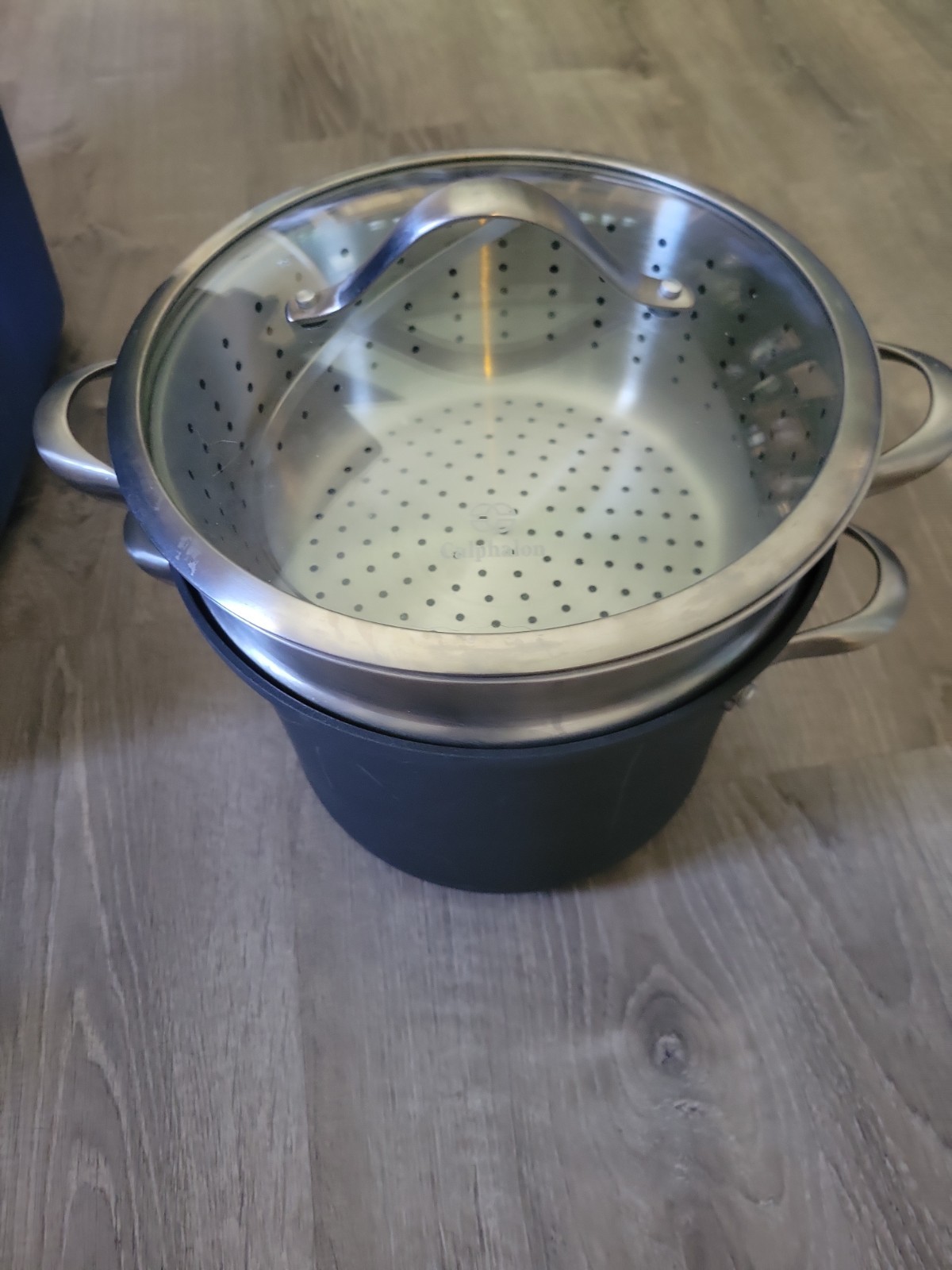 Calphalon 8qt Hard Anodized Nonstick Multipot Pan Pot Steamer Pasta Cooker Oven