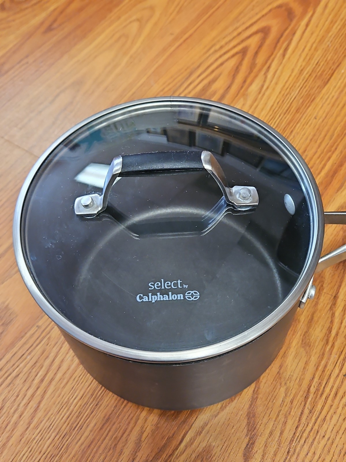 Select by Calphalon 3.5 Qt Nonstick Pot Pan & Glass Lid 87035 Excellent