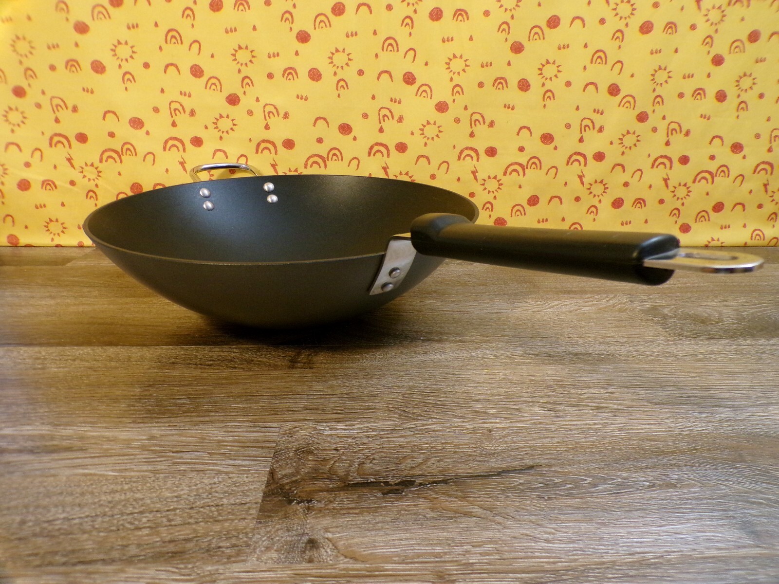 COMMERCIAL COOKWARE CO. Calphalon Aluminum 155 12″ Flat Bottom Wok Sauté Pan