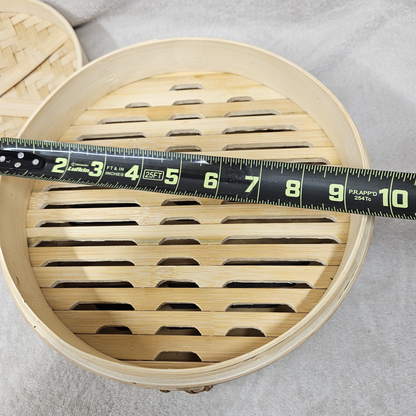 Bamboo Steamer Basket With Lid Vegetable Dumpling Streamer Two Tier