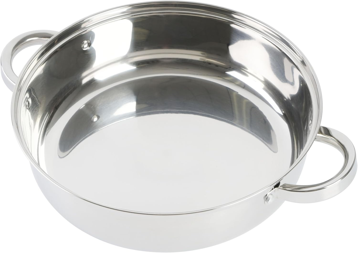 Sartén de acero inoxidable Sangerfield 11″, con vaporera y tapa