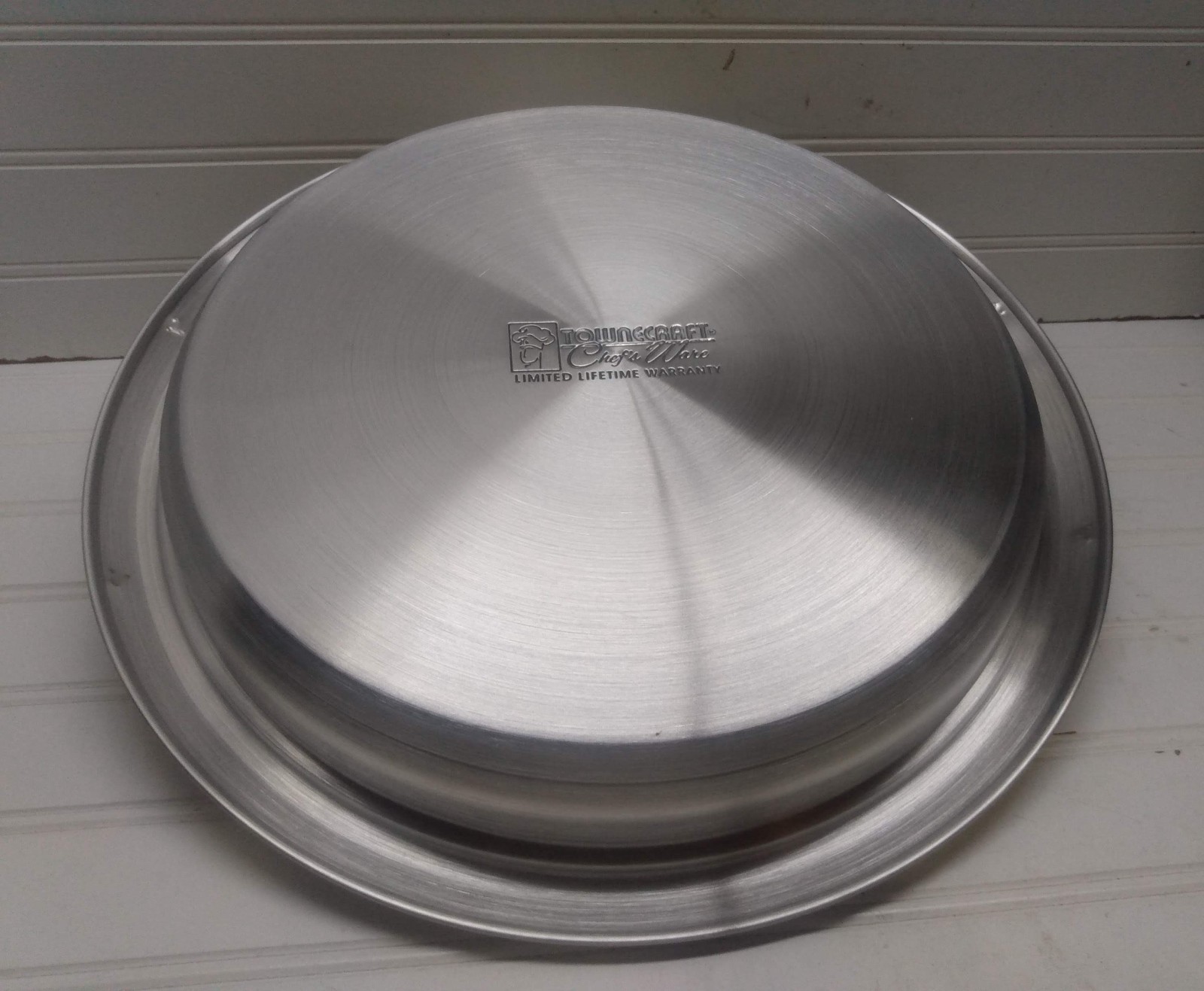 Chef’s Ware Townecraft 12″ Skillet Stainless Frying Pan Serving Dish & Glass Lid
