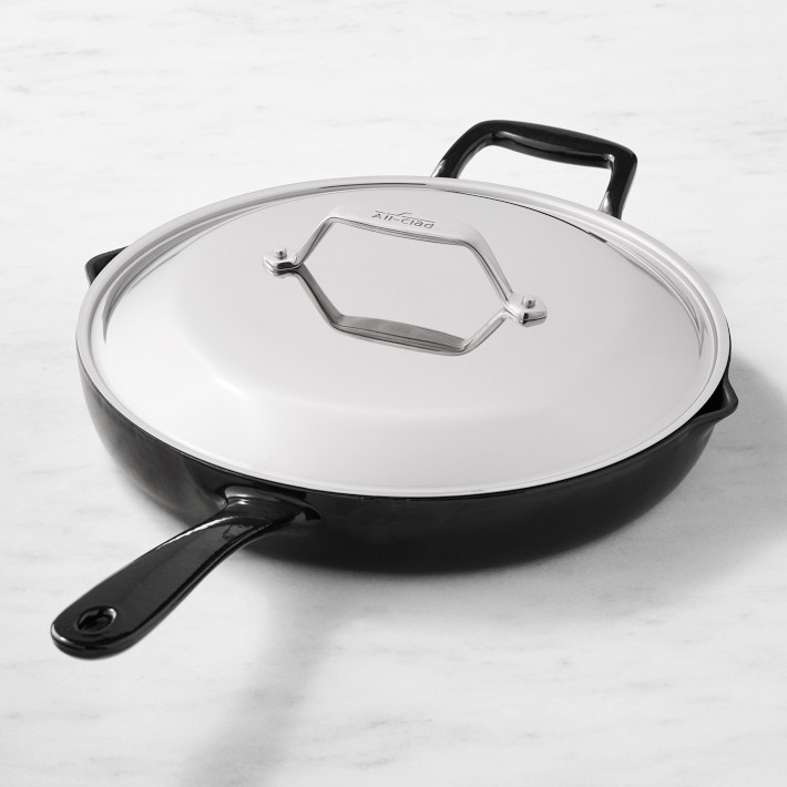 All-Clad Enameled Cast Iron Skillet, 12″-Williams Sonoma|38195