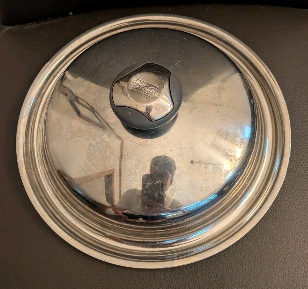 KITCHEN CHARM 10” OD Stainless Pan Pot Skillet ** LID ONLY **