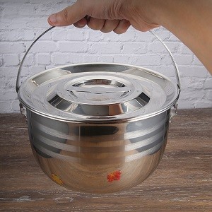 Large Capacity Soup Pot Nonstick Stew Pot Camping Cookware Stainless Steel
