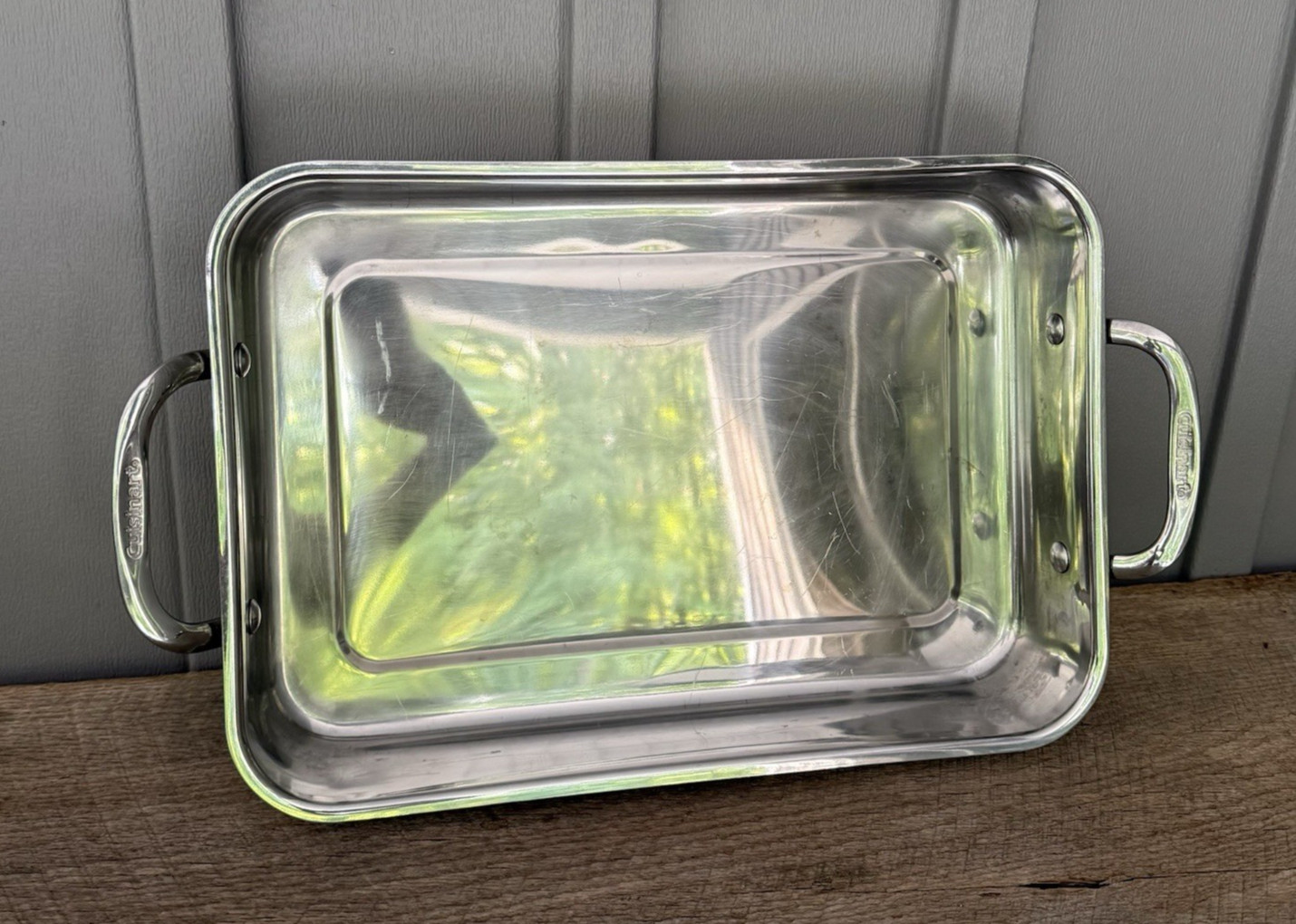 Cuisinart Chef’s Classic Stainless Cookware 14 Inch Lasagna Pan 7117-14 Vintage