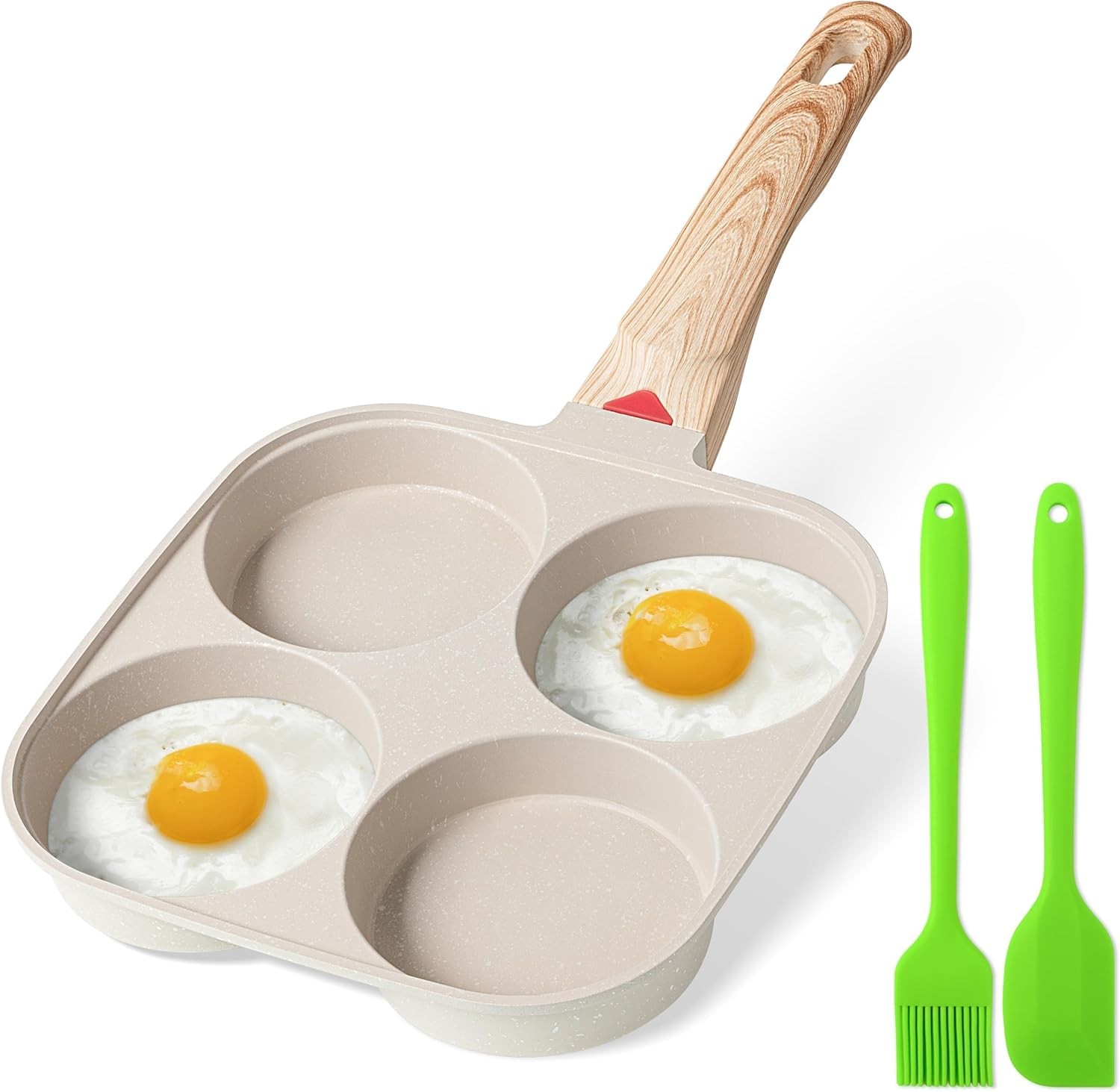 MyLifeUNIT Egg Frying Pan, 4-Cup Egg Pan Nonstick