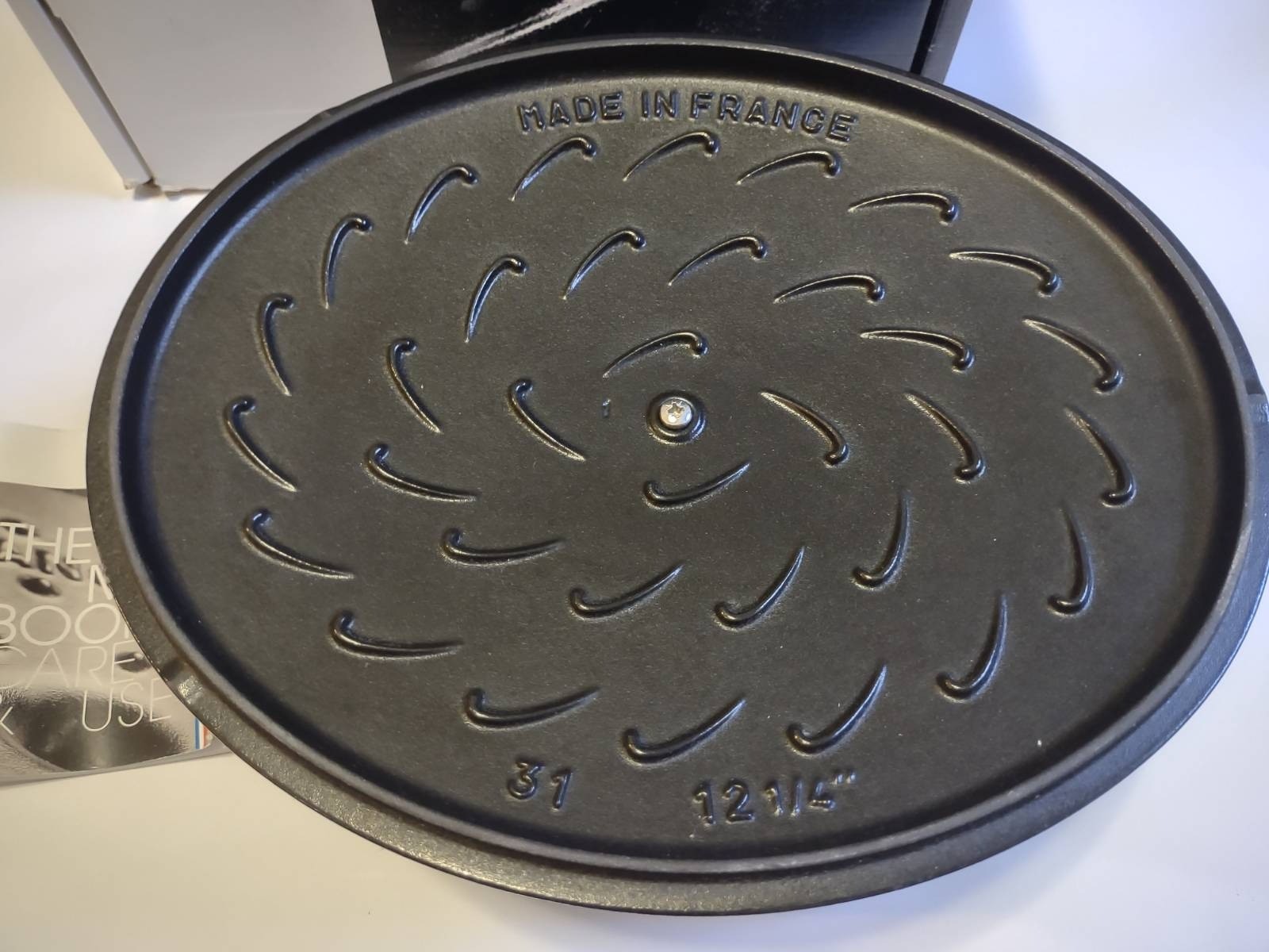Staub Cast Iron 6.25-Qt Wide Oval Dutch Oven, Black New w/ Slight Imperfection
