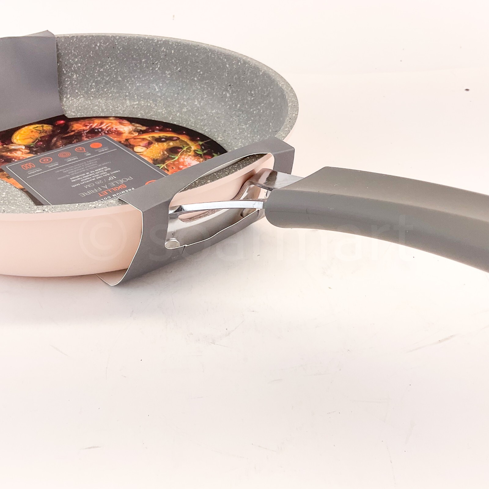 Masterclass Premium 10″ Inch Silicone Handle Cookware Frying Pan / Skillet Pink
