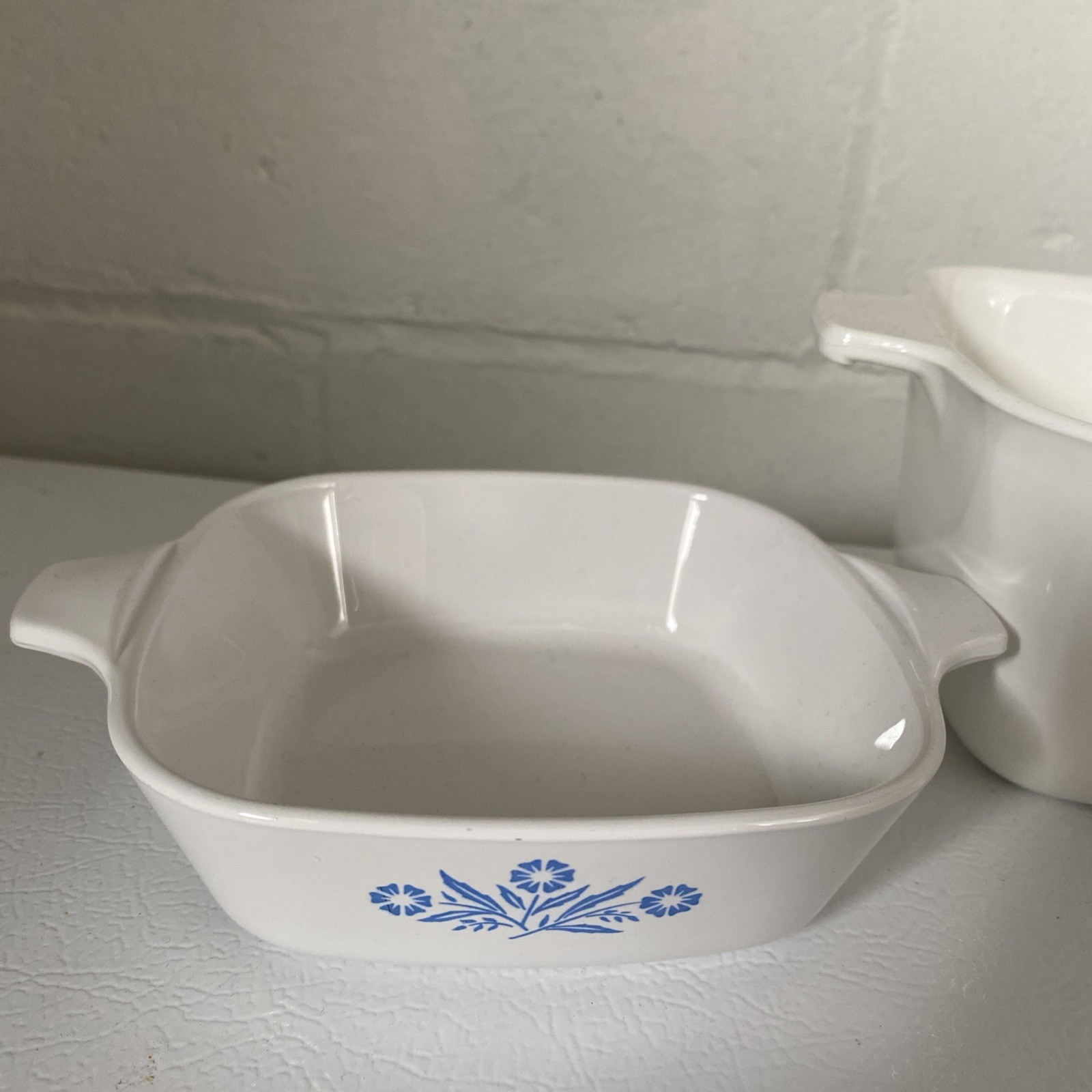 Vintage Corning Ware Blue Cornflower dishes P-4 1 1/2 Qt ,p-41-B 1 3/4 c