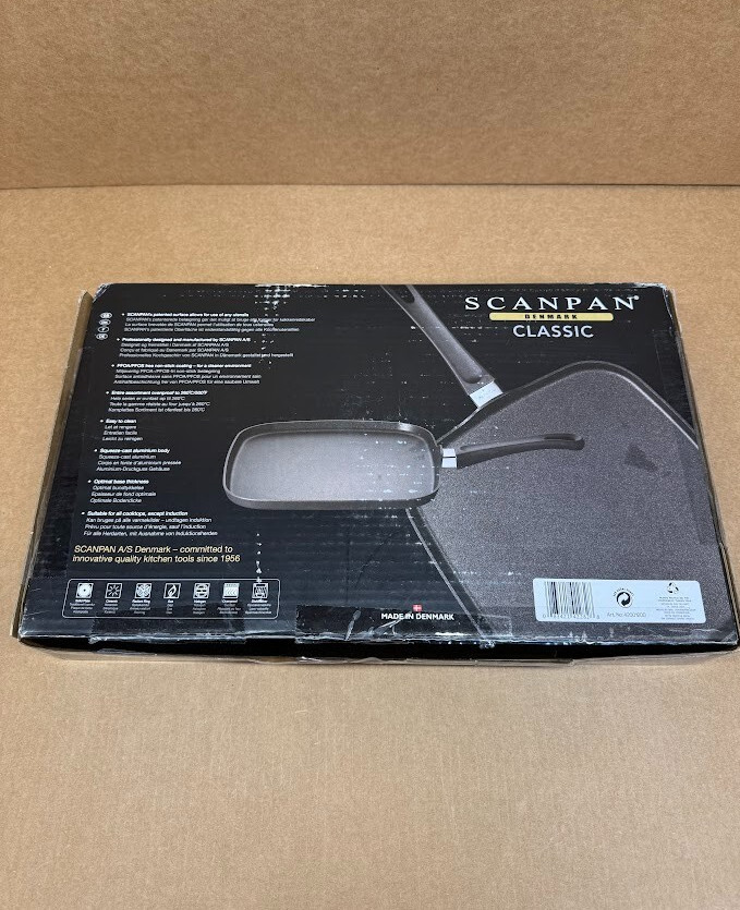 Scanpan Classic 11-Inch Square Griddle, 2.3, Black