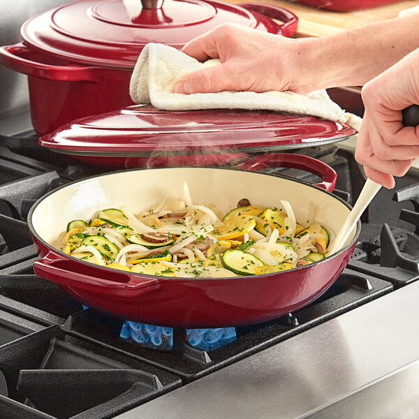 Valor 3.25 Qt. Enameled Cast Iron Brazier / Casserol Dish (select color below)