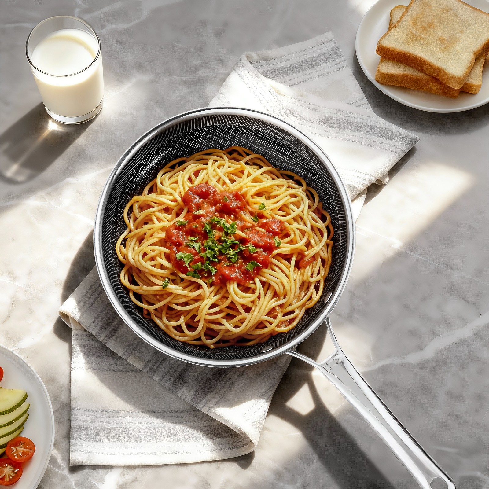 Nonstick Frying Pan for Gas Electric Ceramic and Induction Cooktops for Cooking