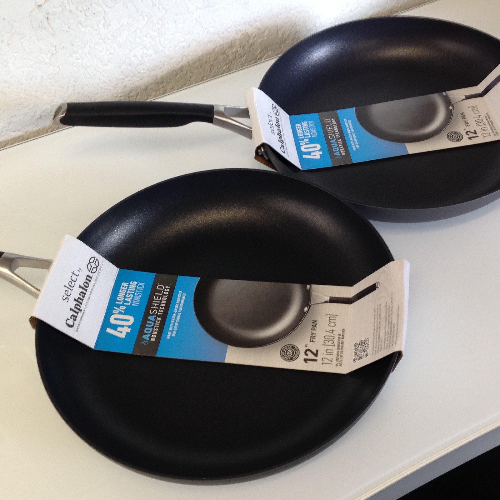 Calphalon Aqua Shield Nonstick 12″ Fry Pan ZG1392 ,Oven & Dishwasher Safe-2 Pan
