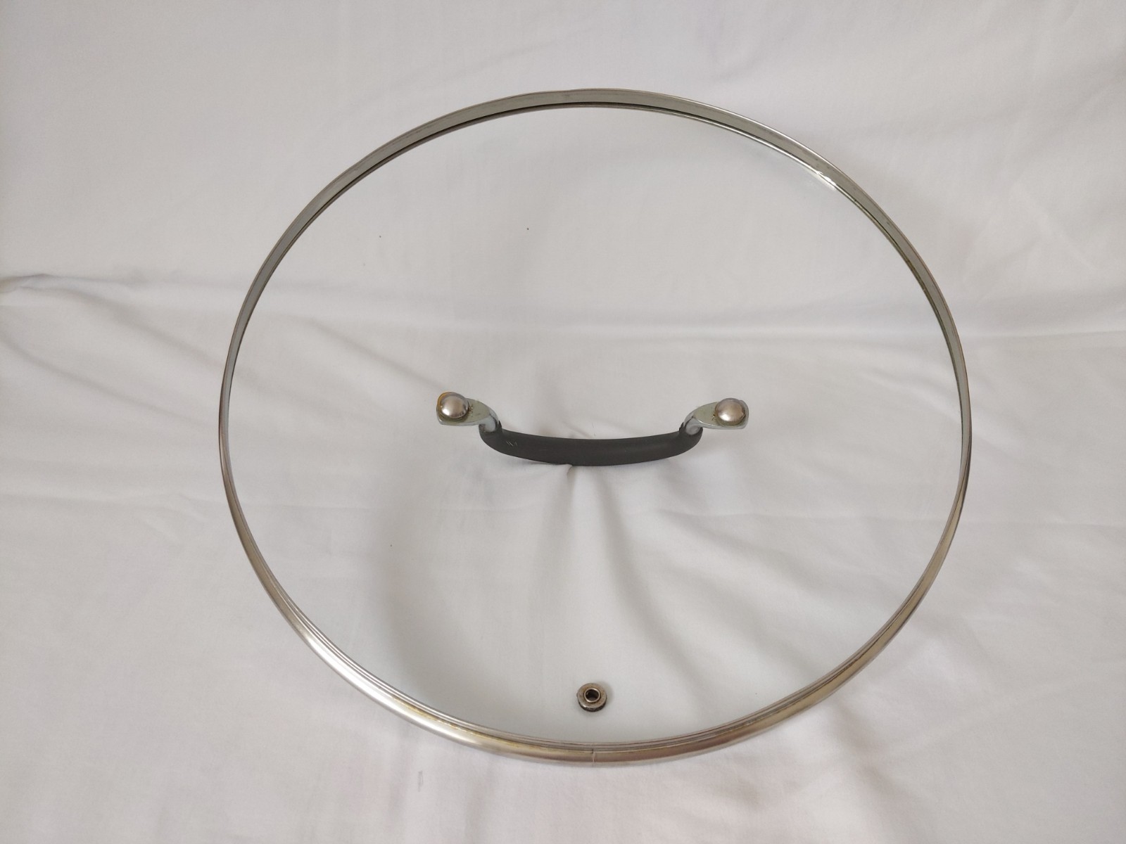 Glass Pot Pan Saucepan Lid Replacement Round Rim: 11.5 in Large Cookware Glass