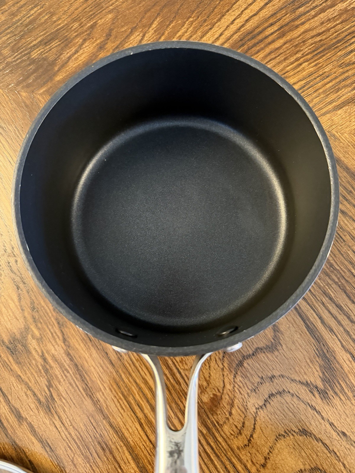 KitchenAid Hard Anodized Saucepan With Lid 1.5 qt Black Induction WQ815