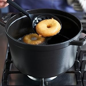 Cast Iron Dutch Oven 1.25-qt Round Cocotte, Made in France, Serves 1, Matte