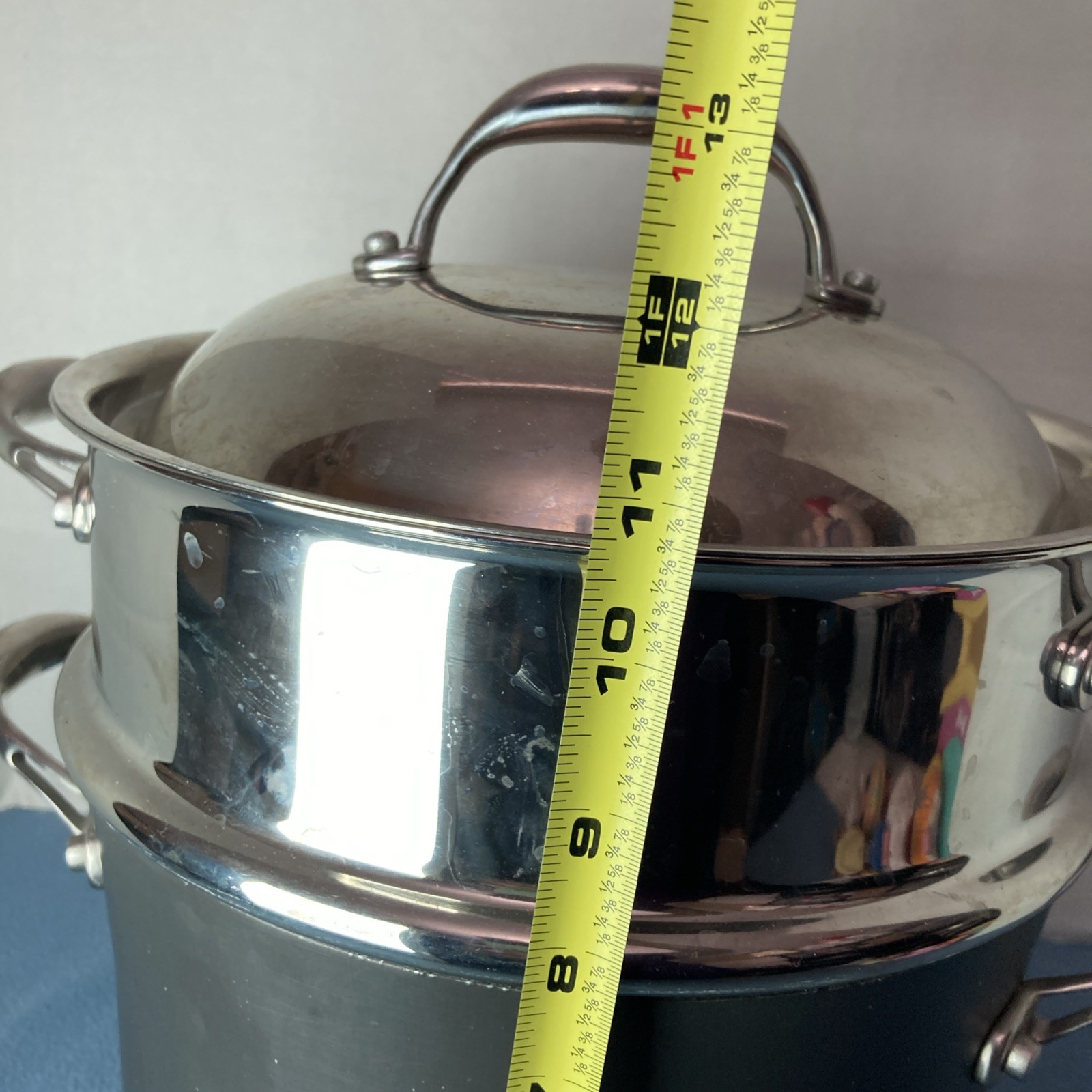 Kirkland Signature NSF Hard-Anodized Aluminum 8QT(7.5L) Stockpot w/Steamer & Lid