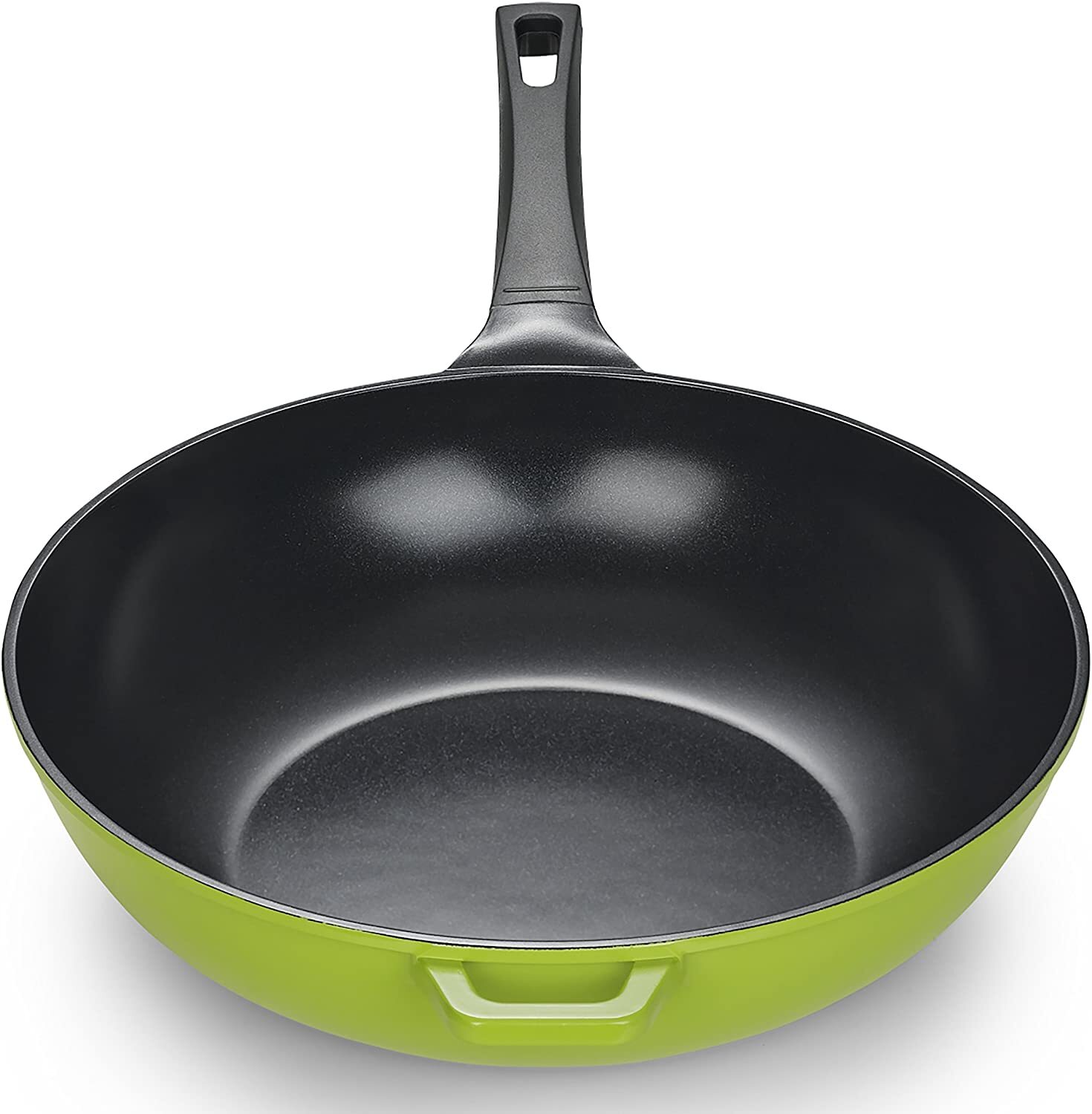 Green Earth Wok by Ozeri Ceramic Non-Stick [3 color options] [12in & 14in sizes]