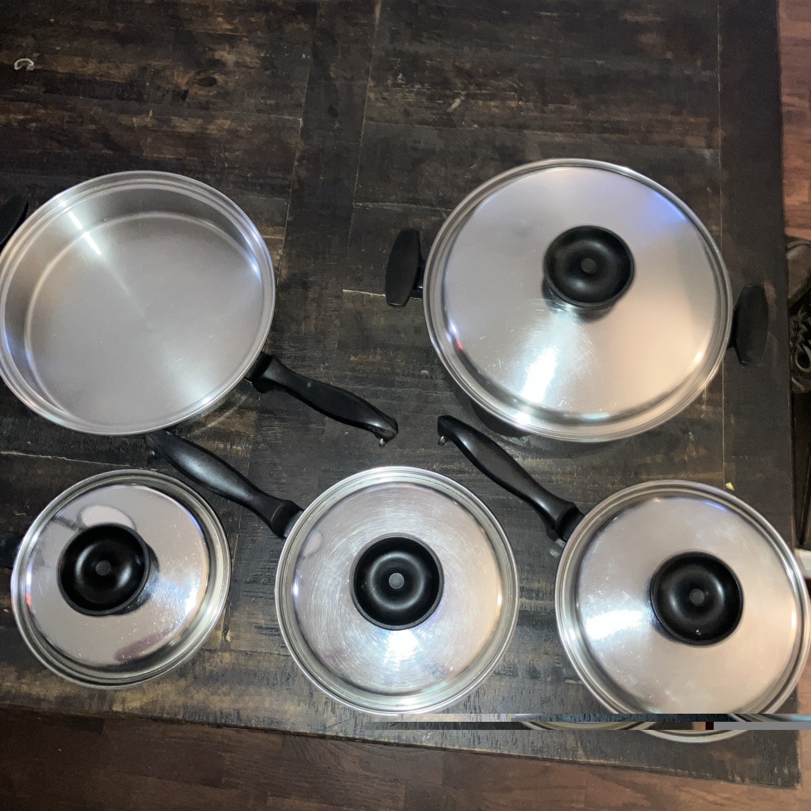 TOWNECRAFT Chef’s Ware 9-piece Cookware Set Multi-core Stainless Steel Vintage