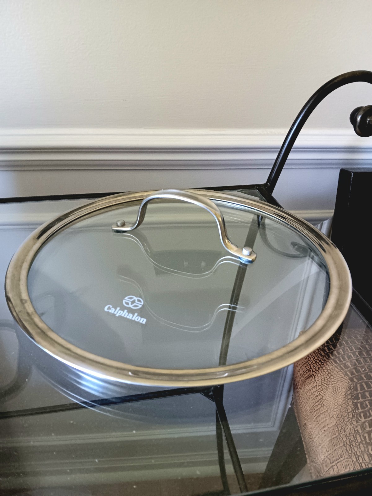 Calphalon 10” Induction Stainless Steel Dutch Oven 5QT Pot & Glass Lid No. 8785