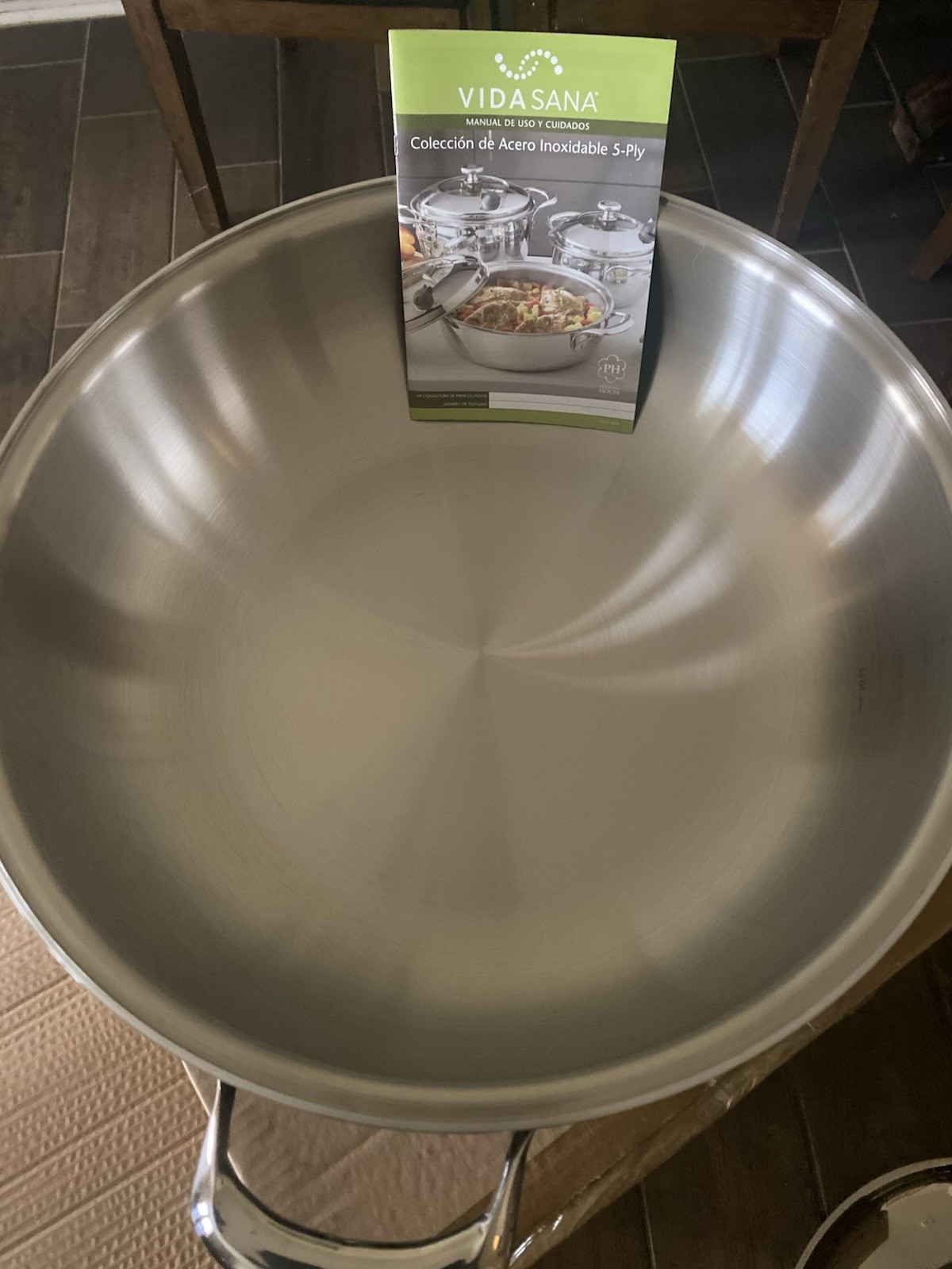Princess House Vida Sana 5-PlyStainless Steel 16-Qt. Deep Casserole