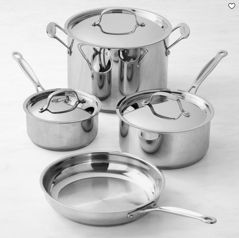 Cuisinart Chef’s Classic Stainless-Steel 7-Piece Cookware Set