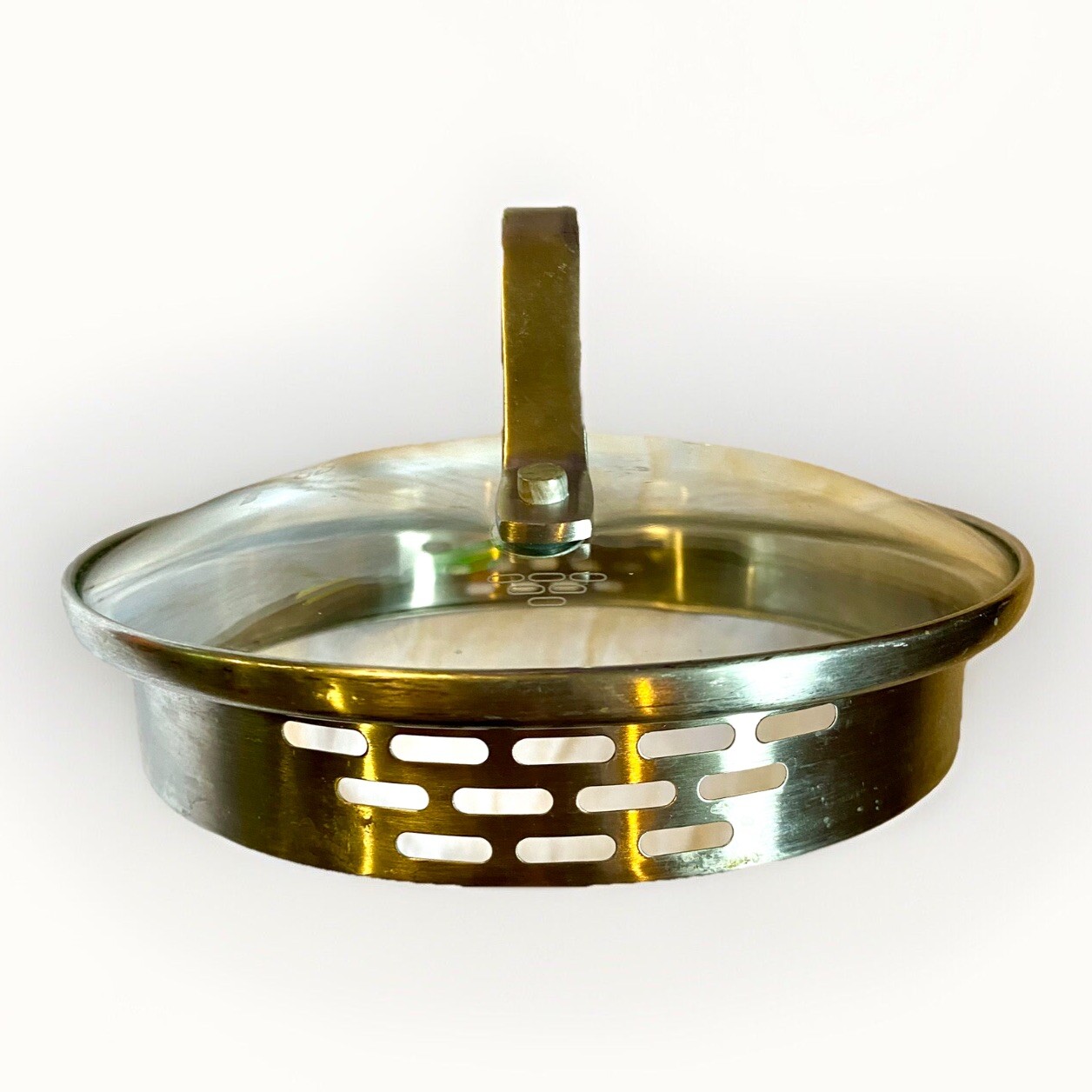 Calphalon Replacement Lid Glass Drain Strain Glass Inner Rim 5.5″ Outer 6.25″