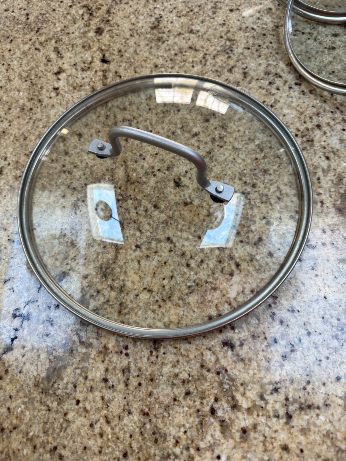CALPHALON Replacement Lid 9 3/4in Glass And Stainless Steel Lid Only