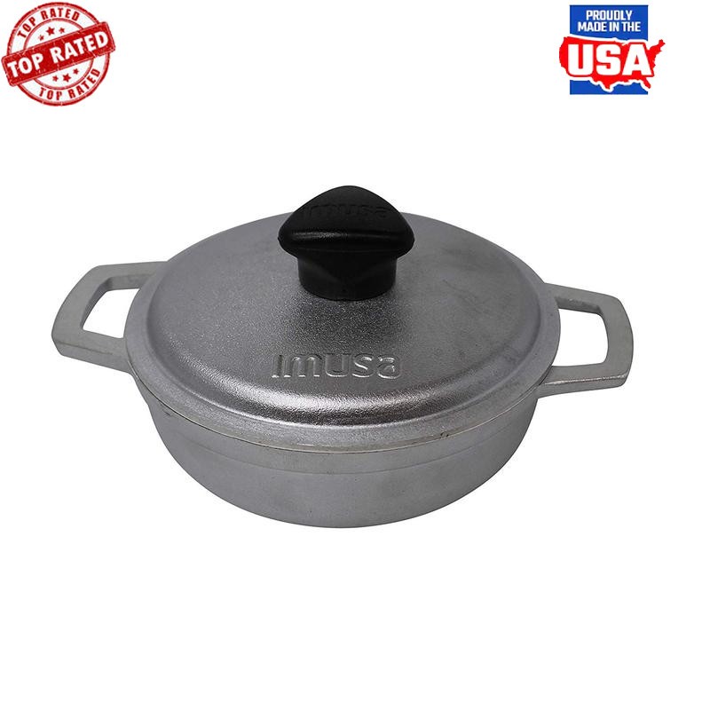 Mini Cast Aluminum Stockpot 0.5 Quart Ideal Simmering Individual Portions New