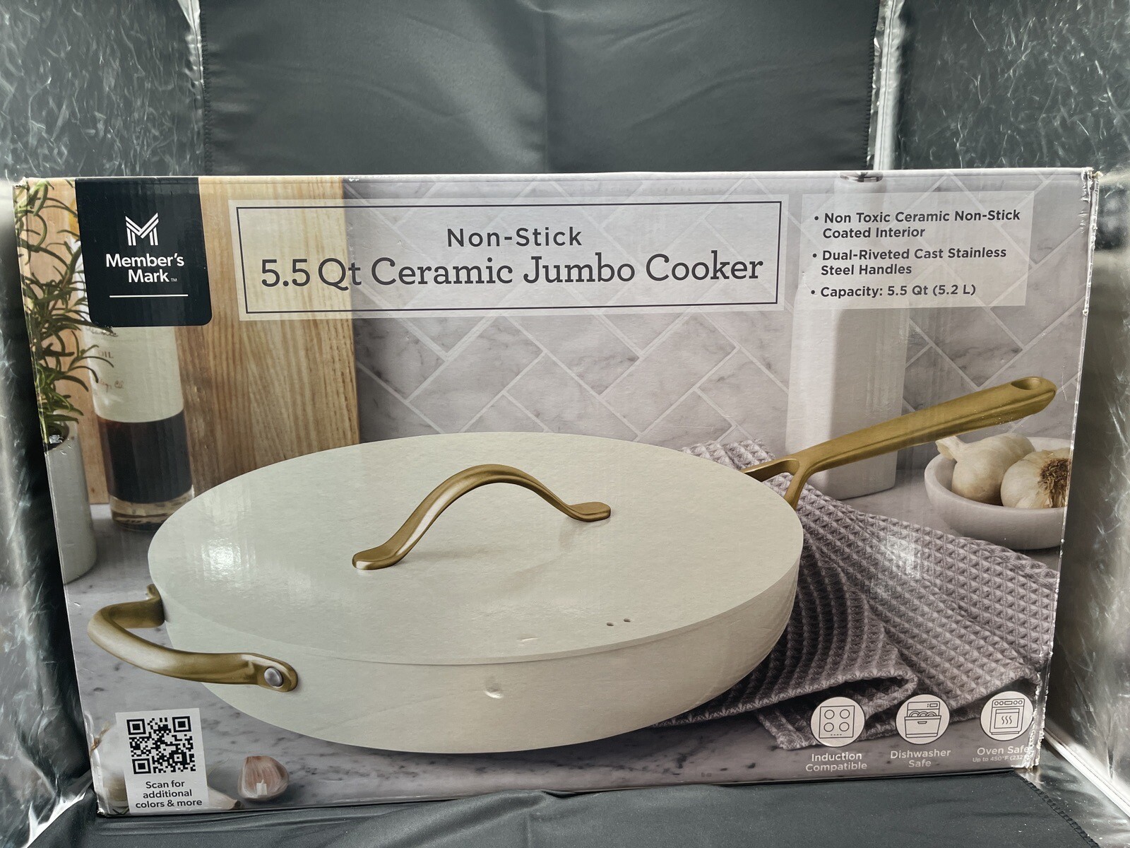 Member’s Mark 5.5-Quart Modern Ceramic Jumbo Cooker-New