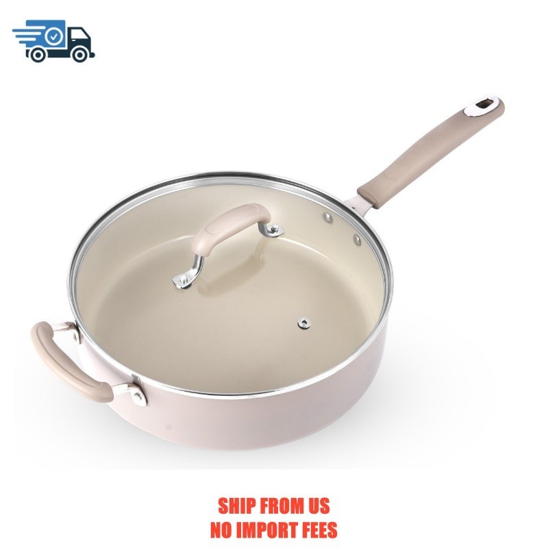 Mainstays 4.7QT Jumbo Cooker with Lid Heavy Gauge Ceramic