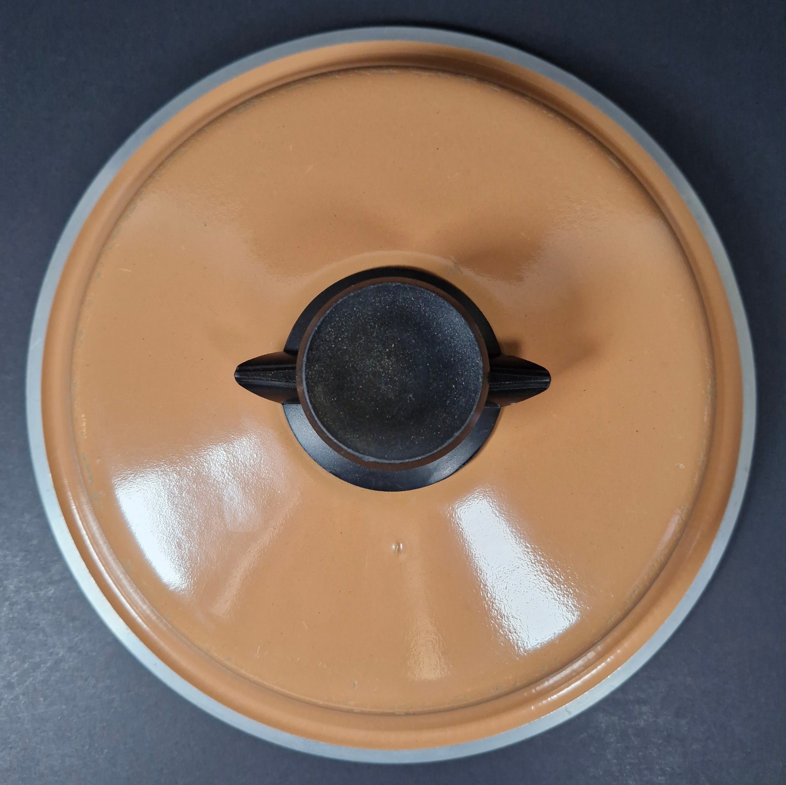 Bessemer Lid Only Caramel Brown With Knob And Steam Vent 24.75 cm