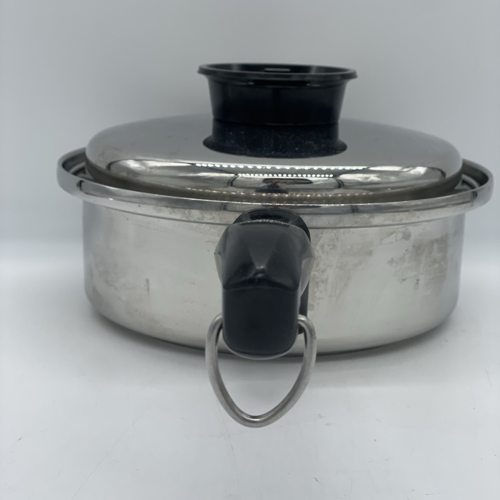 Vtg Chef’s Ware Townecraft Saucepan 1.5 Quart 8 1/2″ T-304 Stainless w/Lid USA