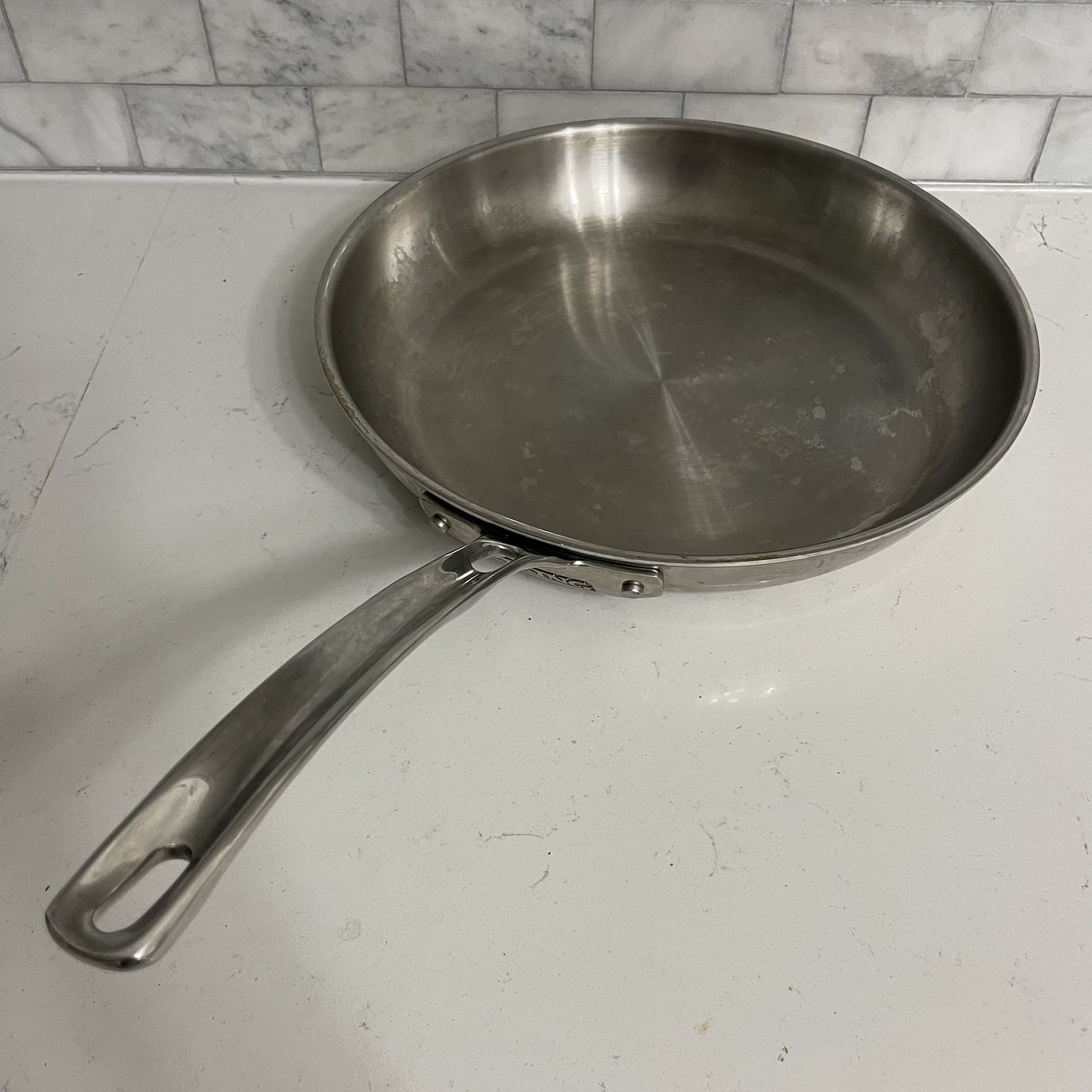 Viking 12” 18/8 Stainless Steel Fry Pan 3- Ply Bonded W/Aluminum Core