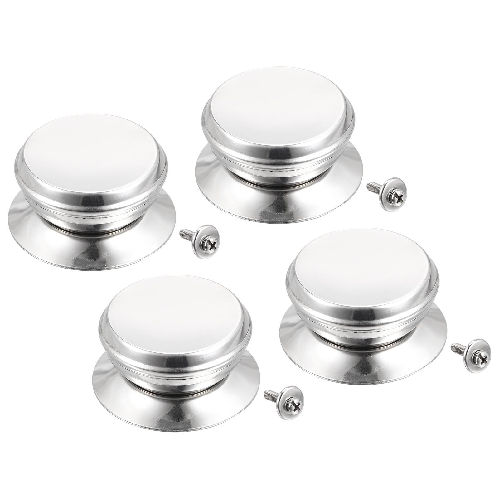 Universal Lid Pot Knob, Stainless Steel 62x56x28mm for Pan Lid, 4pcs
