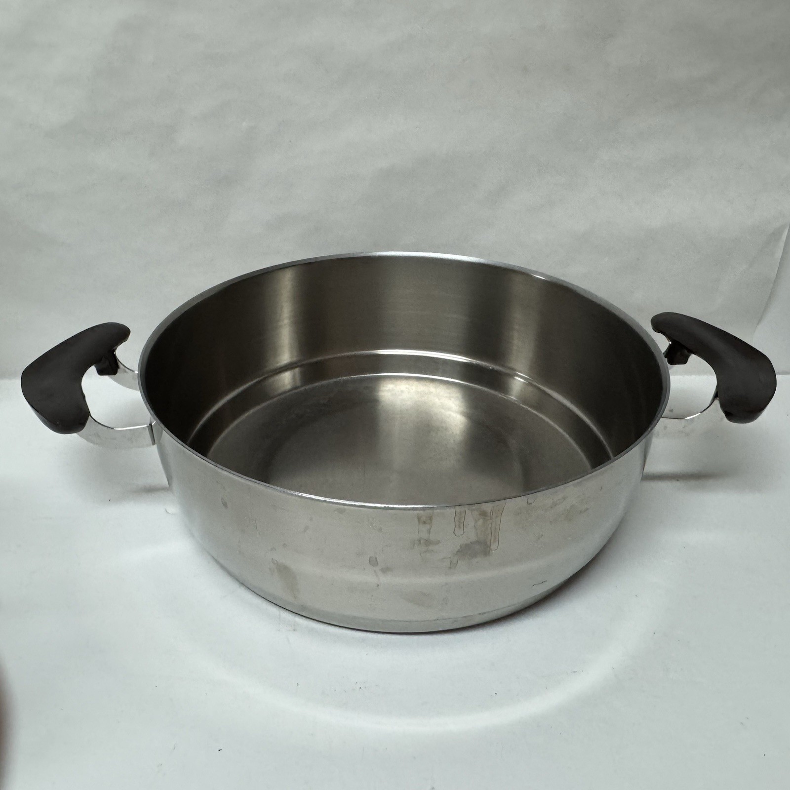VTG MCM Presto Pride 60-70s 18-8 Stainless Steel Bottom Stock Pot Skillet NO LID